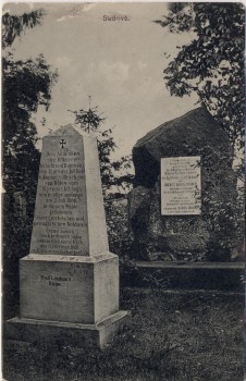 AK Sadová bei Hradec Králové Schlachtfeld bei Königgrätz 1866 Denkmal des k. k. Preuss. 5. Inf. Reg. Oberst Baron Binder Tschechien 1910