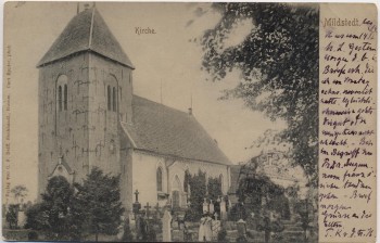 AK Mildstedt in Schleswig-Holstein Kirche 1904