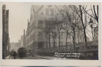 VERKAUFT !!!   AK Foto Mayen Straßenansicht mit Haus und Autos Rheinland-Pfalz 1918 RAR