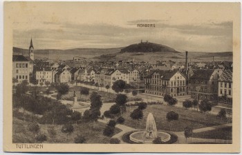 AK Tuttlingen Ortsansicht mit Honberg 1919