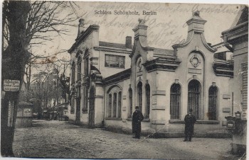 AK Berlin Niederschönhausen Schloss Schönholz mit Menschen 1910 RAR