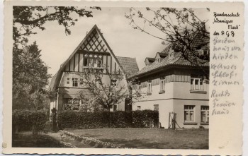 AK Wennigsen (Deister) Bundesschule Wennigser Mark des DGB 1940 RAR