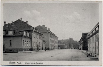 VERKAUFT !!!   AK Wurzen in Sachsen König-Georg-Kaserne Feldpost 1941