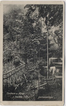 AK Cochem an der Mosel Schloss-Hotel Gartenanlage 1920