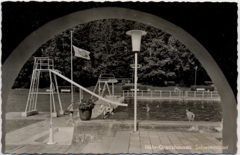 AK Foto Höhr-Grenzhausen Schwimmbad 1960