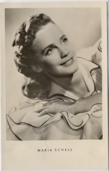 AK Foto Schauspielerin Maria Schell Solange Du da bist 1953