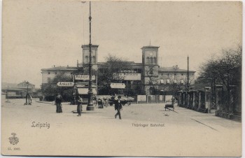 AK Leipzig Thüringer Bahnhof 1902 RAR