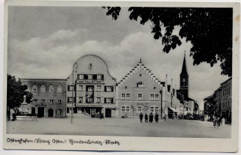 AK Osterhofen Bayrische Ostmark Hindenburg-Platz 1940