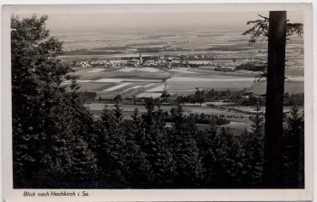 AK Foto Blick nach Hochkirch in Sachsen 1940