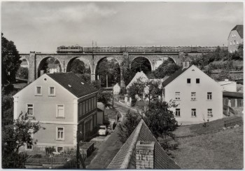 VERKAUFT !!!   AK Foto Colmnitz Eisenbahnbrücke bei Klingenberg Sachsen 1983
