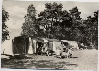 AK Foto Boek über Mirow Campingplatz bei Rechlin Müritz 1972