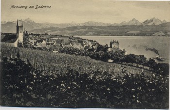 AK Meersburg am Bodensee Blick auf Stadt 1910