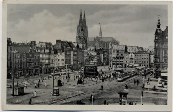 AK Köln Der Heumarkt 1942