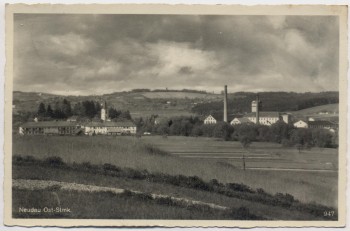 AK Foto Neudau Ortsansicht mit Fabrik Steiermark Österreich 1942