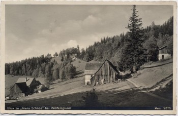 VERKAUFT !!!   AK Foto Blick zu Maria Schnee bei Wölfelsgrund Międzygórze Grafschaft Glatz Schlesien Polen 1935
