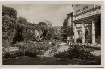 AK Foto Mitwitz Partie im oberen Schloßpark Oberfranken 1935