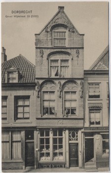 AK Dordrecht Gevel Wijnstraat 35 Südholland Niederlande 1914