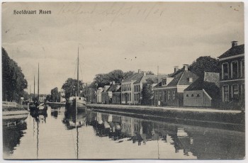 AK Hoofdvaart Assen Drente Niederlande 1908