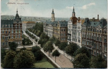 AK Döbeln Königstrasse 1909