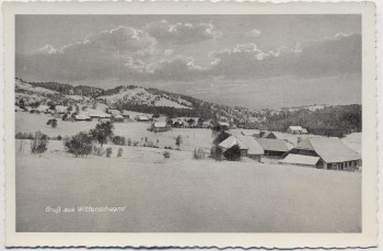 AK Gruß aus Wittenschwand Dachsberg (Südschwarzwald) Ortsansicht im Winter 1920