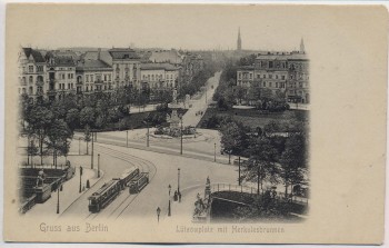 AK Gruss aus Berlin Tiergarten Lützowplatz mit Herkulesbrunnen 1900