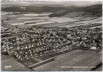 AK Foto Bevern (Landkreis Holzminden) Luftbild 1960