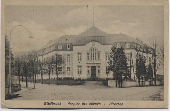 AK Ettelbruck Ettelbréck Ettelbrück Hospice des allenes Direction Luxemburg 1920 RAR