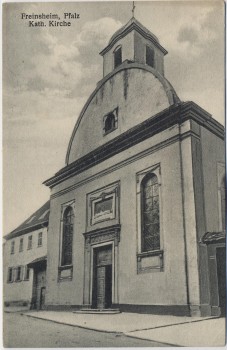 AK Freinsheim / Pfalz Katholische Kirche 1927 RAR