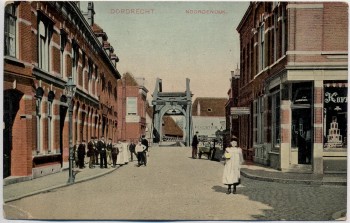 AK Dordrecht Noordendijk viele Menschen Südholland Niederlande 1907 RAR