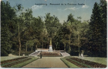AK Luxemburg Ville de Luxembourg Monument de la Princesse Amelie Feldpost 1916