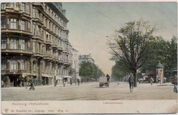 AK Hamburg Hohenfelde Lübeckerstraße 1911 RAR