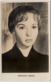 AK Foto Francoise Arnoul französische Schauspielerin 1950