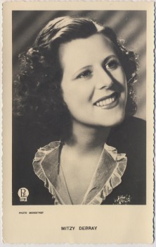 AK Foto Mitzy Debray Schauspielerin 2 1950