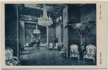 AK Rom Roma Grand Hotel de Russie Salone Verde The Green room Italien 1920