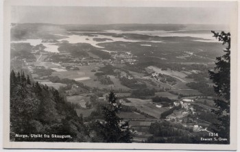 AK Foto Utsikt fra Skaugum Asker Ortsansicht Akershus Norwegen Norge 1942 RAR