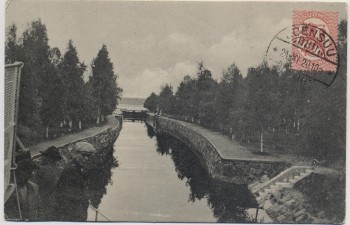 AK Joensuu Haapavirta canal Finnland Suomi 1920 RAR