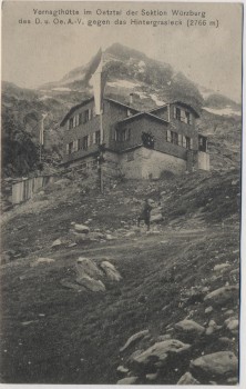 AK Vernagthütte Ötztal Sektion Würzburg Sölden Tirol Österreich 1913