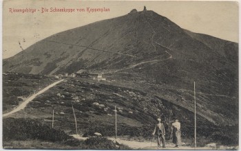 AK Schneekoppe vom Koppenplan Riesengebirge bei Pec pod Sněžkou Petzer Schlesien Tschechien 1914