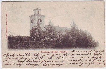 AK Hammar Närike Närke Hammars Kyrka Kirche Schweden 1902