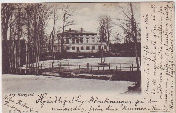 AK Västervik Åby herrgård Herrenhaus Småland Schweden 1903