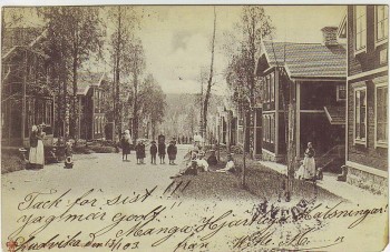 AK Ludvika Straßenansicht Dalarna Schweden 1903