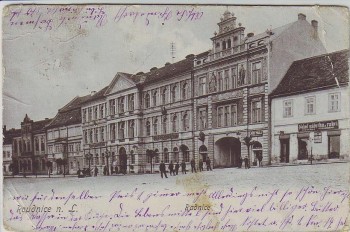 AK Roudnice nad Labem Raudnitz an der Elbe Ortsansicht Markt Böhmen Tschechien 1911