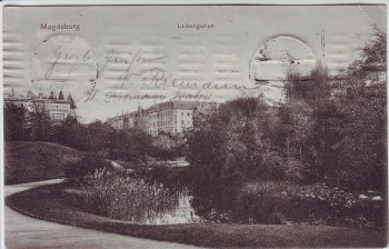 AK Magdeburg Luisengarten 1912