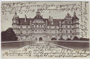 AK Güstrow Blick auf das Schloss 1900