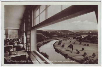 AK Foto Bad Wimpfen am Neckar Mathildenbad Blick von den Terrassen 1932