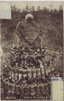 AK Denkmal des Inf. Rgts. Nr. 127 1.WK Feldpost 1916