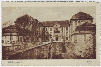 AK Schillingsfürst Blick auf das Schloß 1920