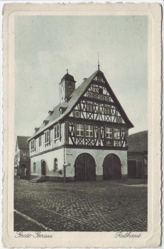 AK Groß-Gerau Blick auf das Rathaus 1930