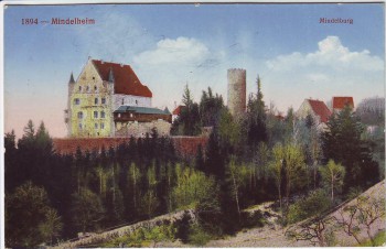 AK Mindelheim Mindelburg Feldpost 1915