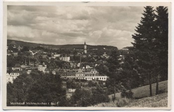 AK Foto Musikstadt Markneukirchen in Sachsen Ortsansicht 1940